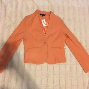 Orange tweed blazer